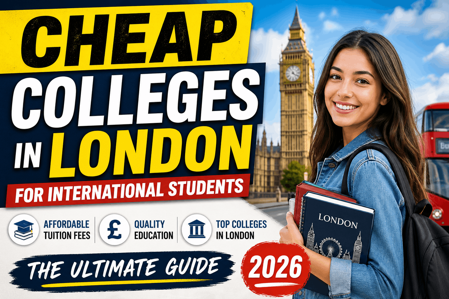 Cheap Colleges in London for International Students 2026 (The Ultimate Guide)