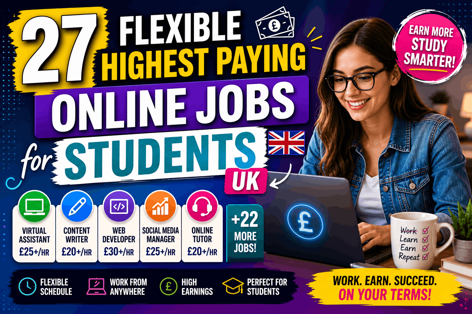 27 Easy Online Jobs for Students UK Start Today!