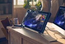 Digital art vs traditional art projects - drawing tablet pen display