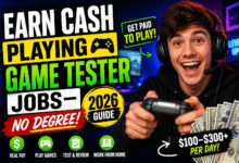 Earn Cash Playing Game Tester Jobs– No Degree 2026 Guide