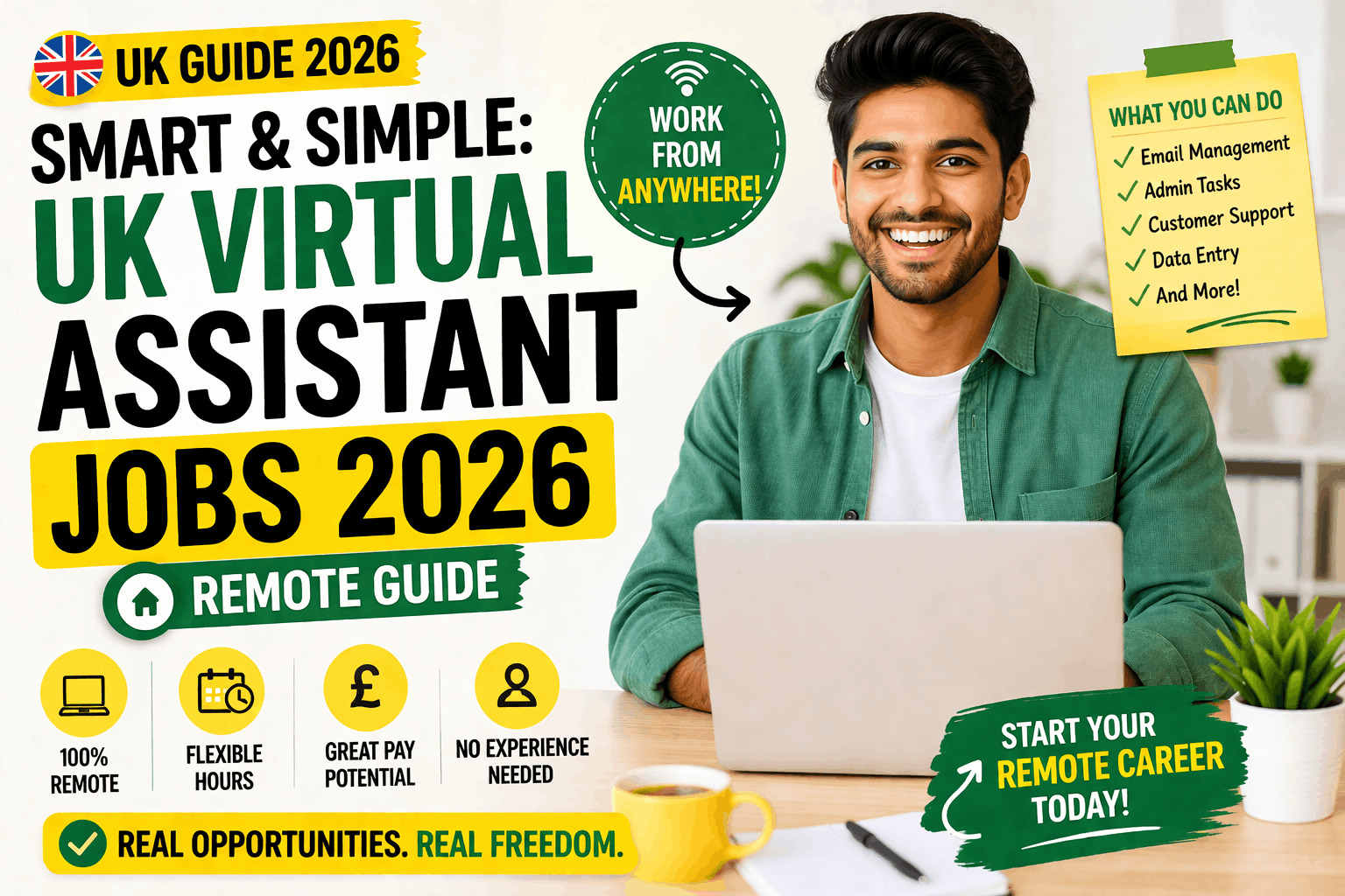 Smart & Simple UK Virtual Assistant Jobs 2026 Remote Guide